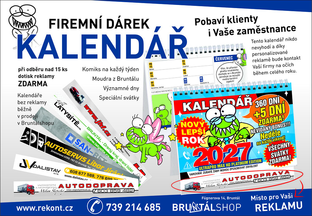 Kalendář Zubatí žáby 2026